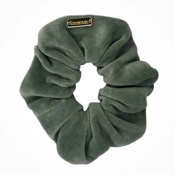 LOUSOUN scrunchie, χειροποίητο λαστιχάκι μαλλιών