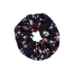 Scrunchie – Λαστιχάκι μαλλιών | Black Flowers