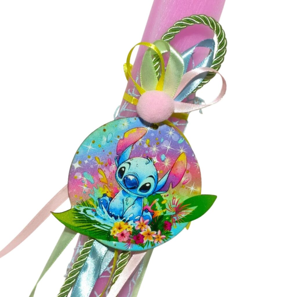 Πασχαλινή λαμπάδα με Stitch