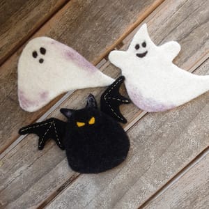 Σουβέρ Halloween Κολοκύθα και Νυχτερίδα