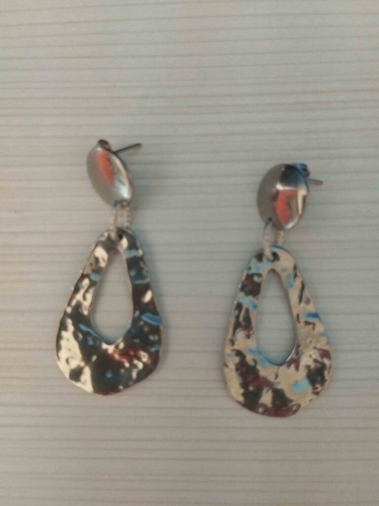Ατσάλινα σκουλαρίκια metalize earings