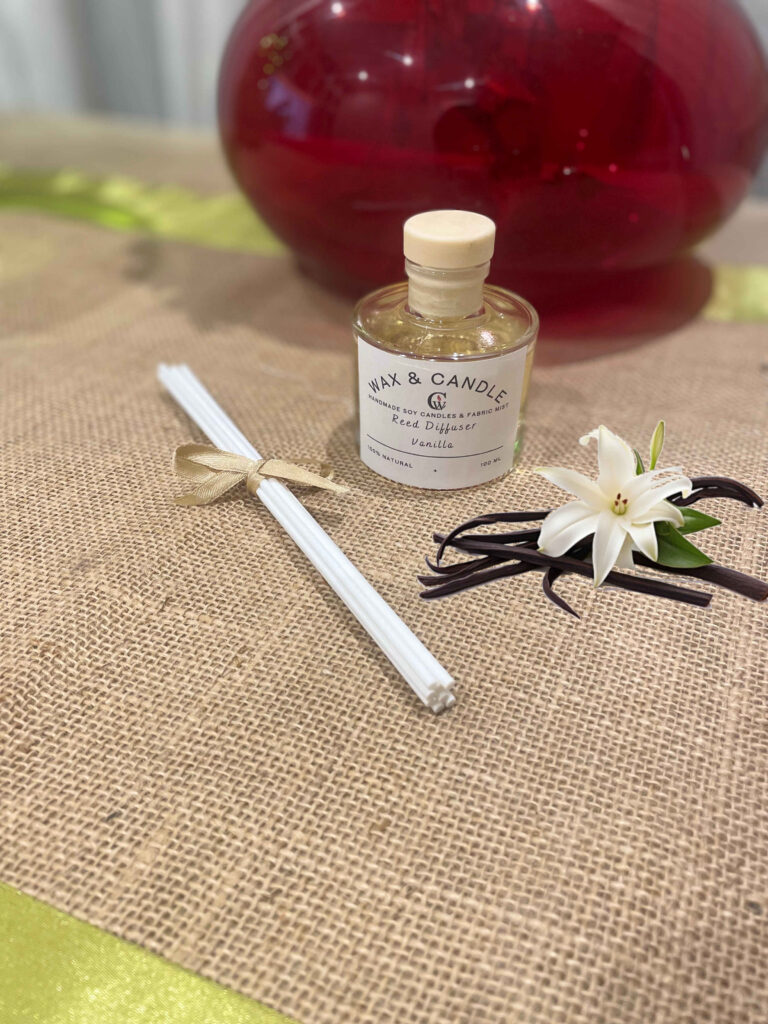 Χειροποίητο Οικολογικό Reed Diffuser – 100ml με Άρωμα Βανίλια
