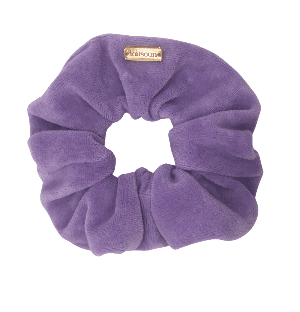 LOUSOUN scrunchie, χειροποίητο λαστιχάκι μαλλιών
